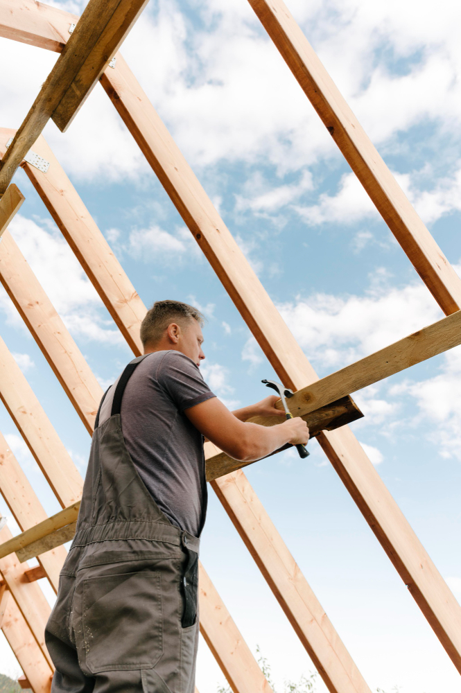 Framing a roof in Charlotte, NC