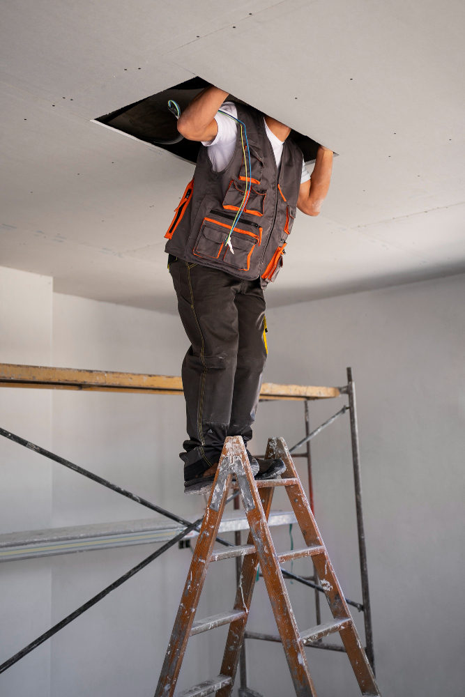 residential roof repair indoors in Charlotte, NC